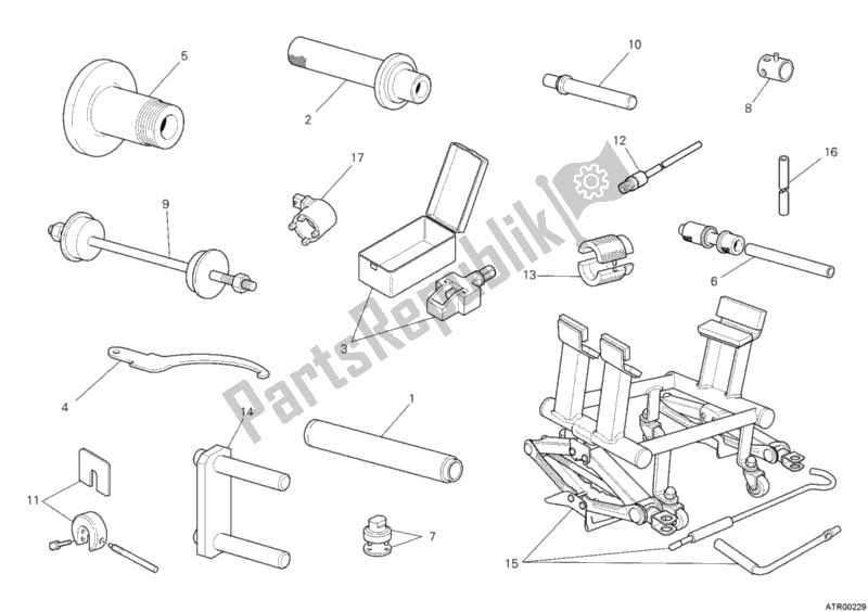 All parts for the Workshop Service Tools, Frame of the Ducati Monster 796 ABS USA 2012